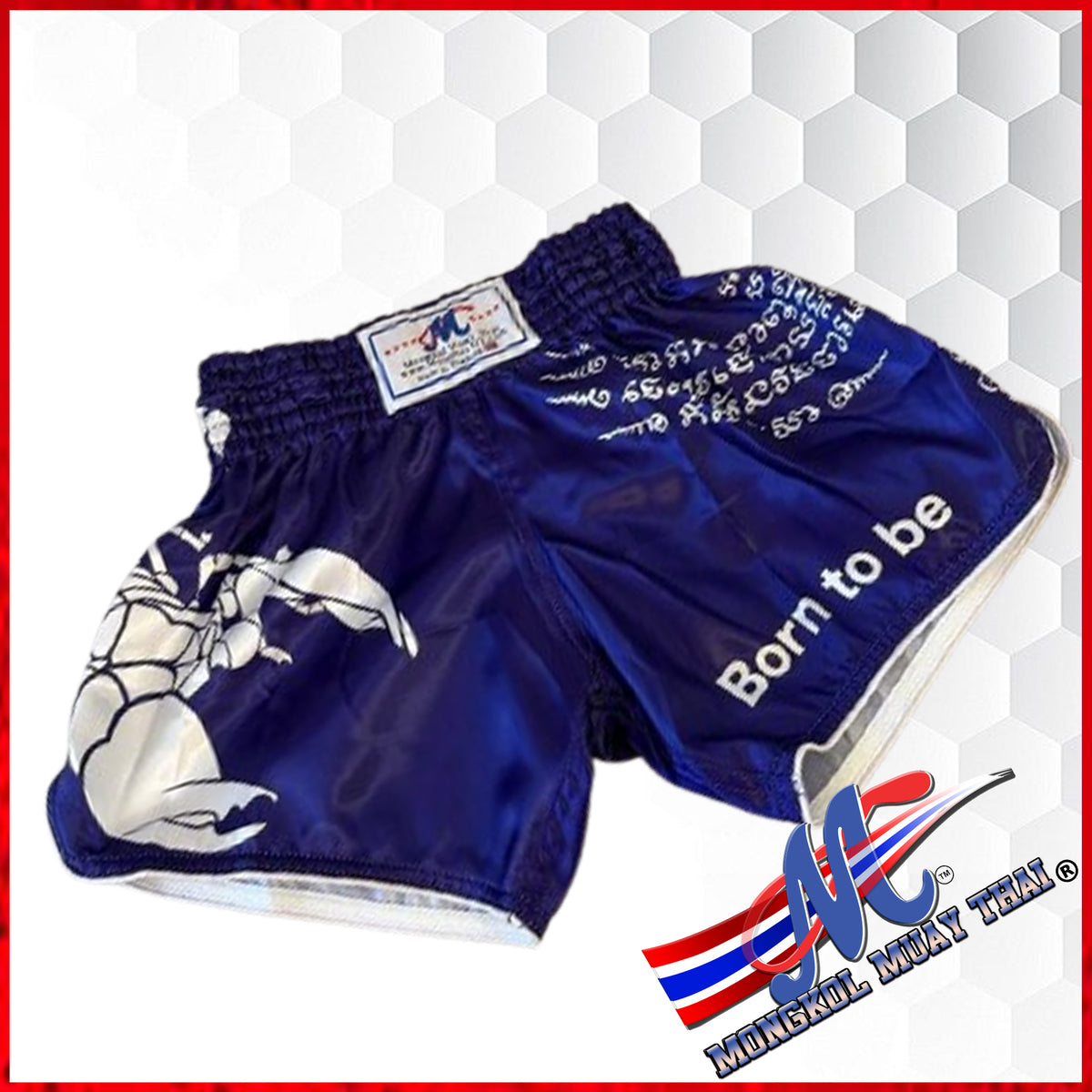 Mongkol Muay Thai Shorts“Born to Be” (Dark Purple) New Dropped