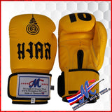 Mongkol Boxing gloves yellow color 12oz.