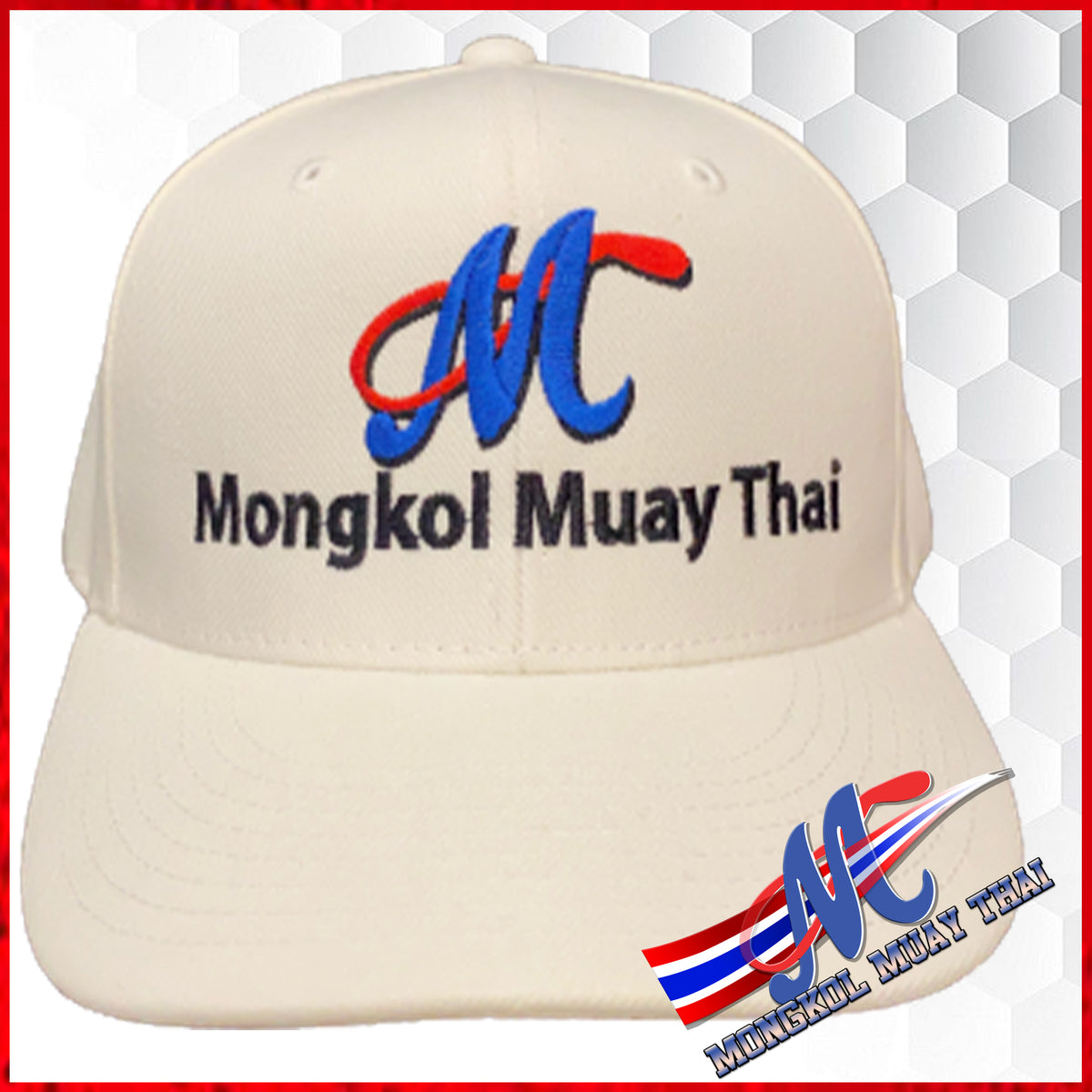 Mongkol Hat Logo White – Mongkol Muay Thai Fight Gear