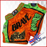 Muay Thai Shorts Mongkol Brave Orange-green