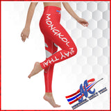 legging red mongkol printed apparel women