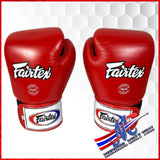 Fairtex BGV9 Red White Muay Thai Boxing Glove
