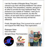 Mongkol Boxing Glove - WBC Collection 18 grey/blue thumb