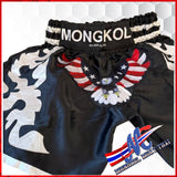 "Fly Eagle Flag" Muay Thai Shorts – Black