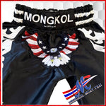 "Fly Eagle Flag" Muay Thai Shorts – Black