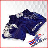 Scorpion Muay Thai Shorts – “Born to Be” (Dark Purple)