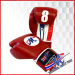 Mongkol Muay Thai Gloves – 14oz Real Leather (Red Burgundy)