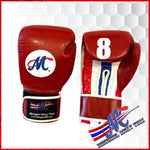 Mongkol Muay Thai Gloves – 14oz Real Leather (Red Burgundy)