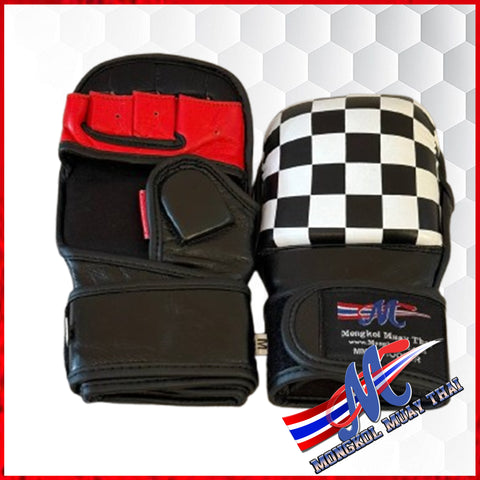 Mongkol Muay Thai Real Leather MMA Shooter Sparring Gloves