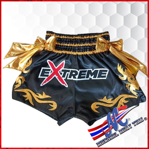 EXTREME MONGKOL THAI SHORTS – BLACK EDITION