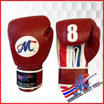 Mongkol boxing Burgundy Thai flag 16oz  real leather