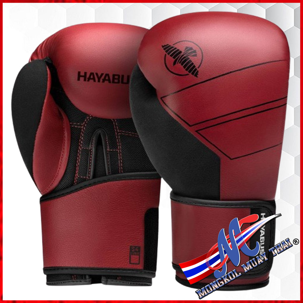 hayabusa boxing gear Hayabusa S4 Leather Boxing Gloves Red 16oz