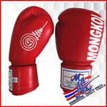 Red Muay Thai Gloves – 14 Ounce, Velcro Closure, Signature Collection