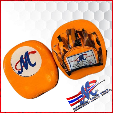 Orange Camo Muay Thai Focus Mitts