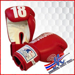 Mongkol Boxing gloves Red 14oz Velcro Closure, NEW