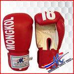 Mongkol Boxing gloves Red 14oz Velcro Closure, NEW