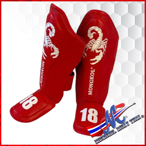Red Scorpion Mongkol Shin guards 