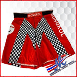 Mongkol MMA Shorts Red Chess  unisex