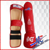 signature collection Shin guards Red