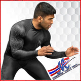 Hayabusa Geo Long Sleeve Rash Guard Grey