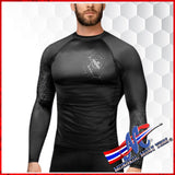 Hayabusa Geo Long Sleeve Rash Guard Grey
