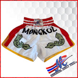 Mongkol Muay Thai Shorts Mel White Red