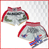 Mongkol Muay Thai Shorts Mel White Red