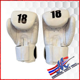 Mongkol Epic Collection Boxing Gloves – Scorpion (White Leather) 16oz.