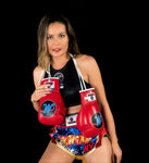 Mongkol Muay Thai Boxing Gloves - Red No.18 Lace up